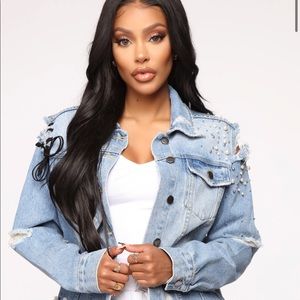 Fashion Nova Denim Jacket - Light Wash